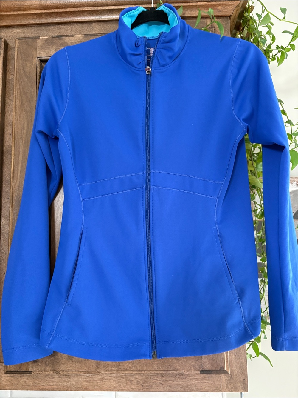 New Balance Women's Bright Blue Full-Zip Utility Jacket